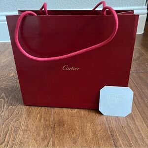 Cartier Shopping Bag and Card
